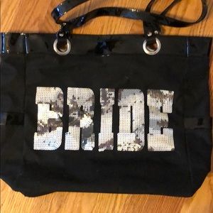 Tote bag with BRIDE written on it